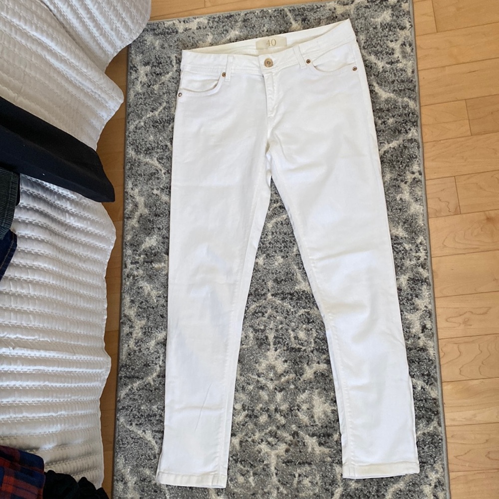 ZARA White Skinny Jeans